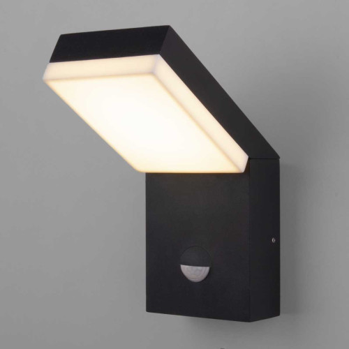 
                    Уличный настенный светодиодный светильник Elektrostandard Sensor 1541 Techno Led черный a053946        
    
