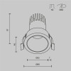 
                    Встраиваемый светильник Maytoni Technical DL116-10W-3K-B        
    