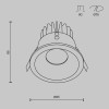 
                    Встраиваемый светильник Maytoni Technical Downlight DL034-01-12W2.7K-B        
    