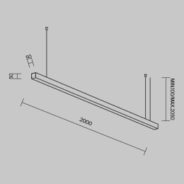 Линейный светильник Maytoni Technical LL312032