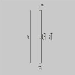 Подсветка для зеркал Maytoni Axis MOD106WL-L16G3K