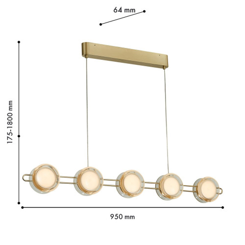 
                    Подвесная светодиодная люстра Favourite Yo-yo 4334-10P        
    