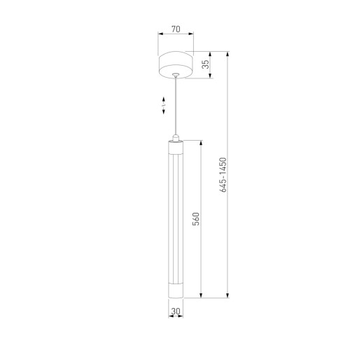 
                    Подвесной светодиодный светильник Eurosvet Strong 50189/1 LED матовое золото        
    