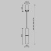 
                    Подвесной светодиодный светильник Maytoni Technical Mist P101PL-L300-12W3K-B        
    