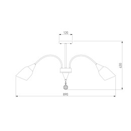 Потолочная люстра Eurosvet 30149/8 золото