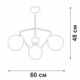 Потолочная люстра Vitaluce V4715-1/3PL
