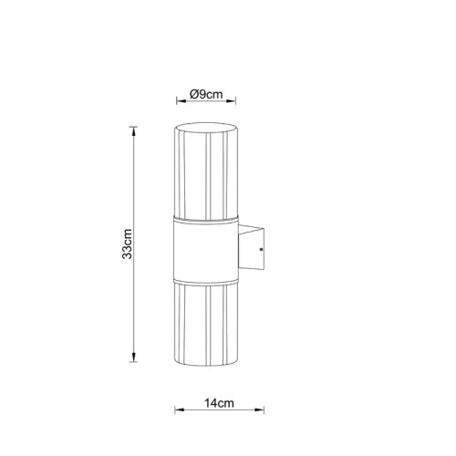 
                    Уличный настенный светильник Arte Lamp Seginus A6515AL-2BK        
    