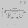 
                    Встраиваемый светильник Maytoni Hoop DL086-GX53-SQ-B        
    