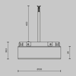 Источник напряжения Maytoni Technical TRA172DR-100W-DD-B