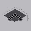 
                    Коннектор угловой внешний Maytoni Technical Accessories for tracks Levity TRA187CL-13B        
    