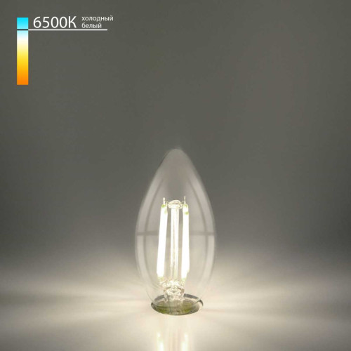 
                    Лампа светодиодная филаментная Elektrostandard E27 9W 6500K прозрачная a056256        
    
