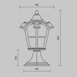 Ландшафтный светильник Maytoni Outdoor O413FL-01BZ