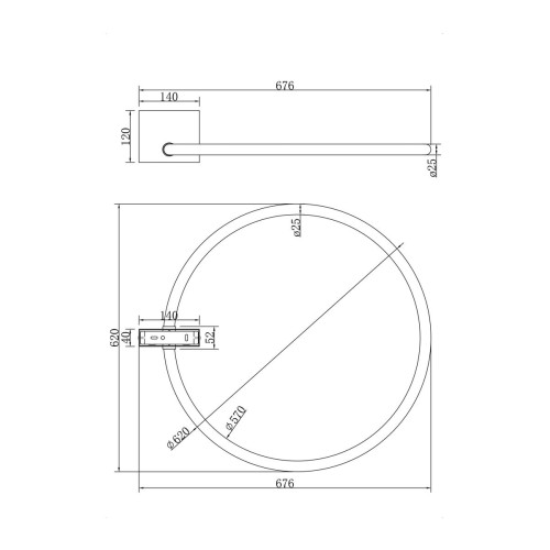 
                                            Настенный светильник Maytoni Anillo MOD315CL-L25G3K                    
                