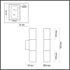 
                    Настенный светильник Odeon Light Hightech Bazel 4281/2WA        
    