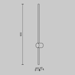 Настенный светодиодный светильник Maytoni Light Stick MOD237WL-L11B3K