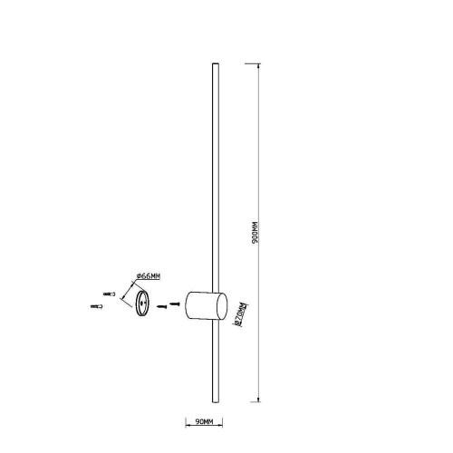 
                    Настенный светодиодный светильник Maytoni Light Stick MOD237WL-L11B3K        
    