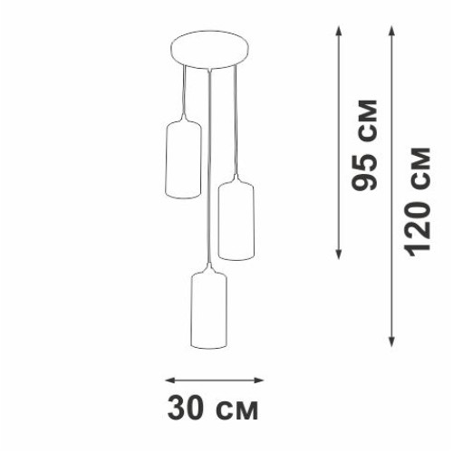 
                    Подвесная люстра Vitaluce V2732/3S        
    