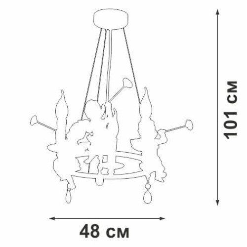 
                    Подвесная люстра Vitaluce V2970-0/3S        
    