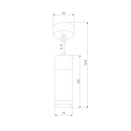 Подвесной светильник Eurosvet 50135/1 LED хром/черный