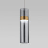 
                    Подвесной светодиодный светильник Eurosvet Lumen 50244/1 Led латунь/дымчатый        
    