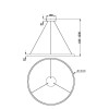 
                    Подвесной светодиодный светильник Maytoni Rim MOD058PL-L54BK        
    