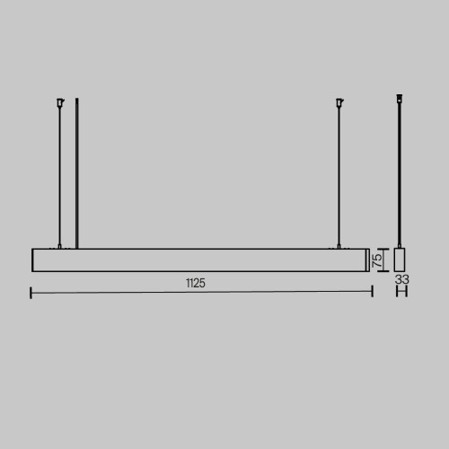 
                    Подвесной светодиодный светильник Maytoni Technical Pendant Basis P051PL-36W2.7-6K-W        
    
