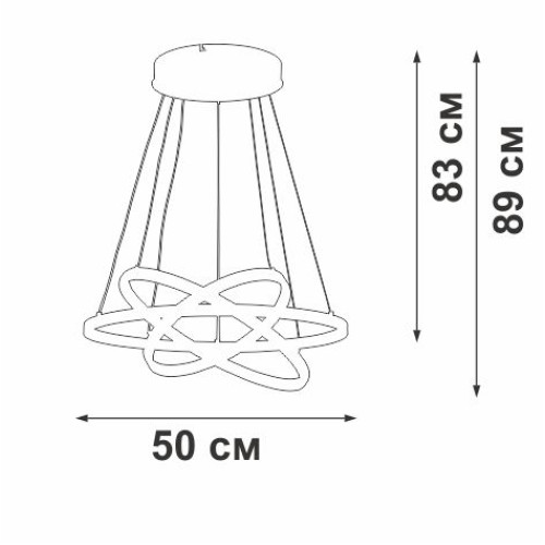 
                    Подвесной светодиодный светильник Vitaluce V2515DT-0/3S        
    