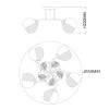 
                                            Потолочная люстра Escada Kalina 1119/5PL                    
                