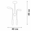 
                    Потолочная люстра Vitaluce V3022-1/4PL        
    