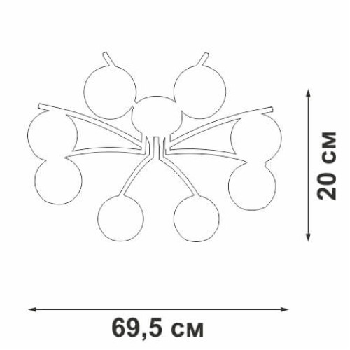 
                    Потолочная люстра Vitaluce V4285-0/8PL        
    