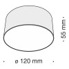 
                    Потолочный светодиодный светильник Maytoni Technical Zon C032CL-L12W4K        
    