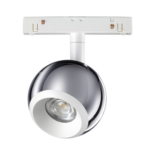 
                                            Трековый низковольтный светодиодный светильник Novotech Shino Flum 358396                    
                