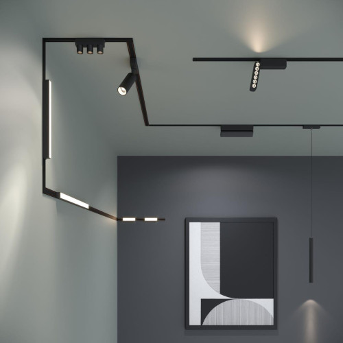 
                    Трековый светодиодный светильник Elektrostandard Flat Magnetic Tillie 85094/01 черный a063711        
    