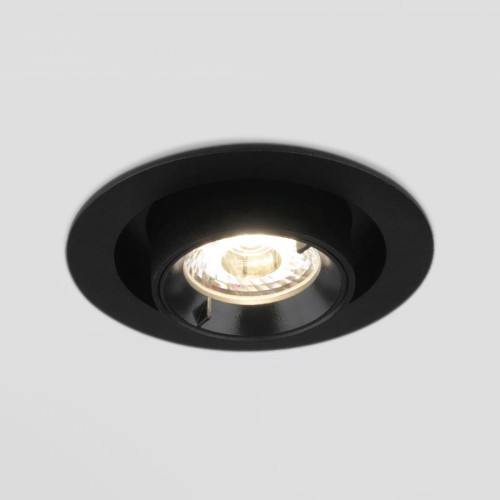 
                    Встраиваемый светодиодный спот Elektrostandard 9917 LED 10W 4200K черный матовый a052449        
    