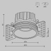 
                    Встраиваемый светодиодный светильник Maytoni Round DL058-12W3K-TRS-BS        
    