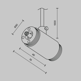 Аксессуар Maytoni Technical CA013IC-P-B