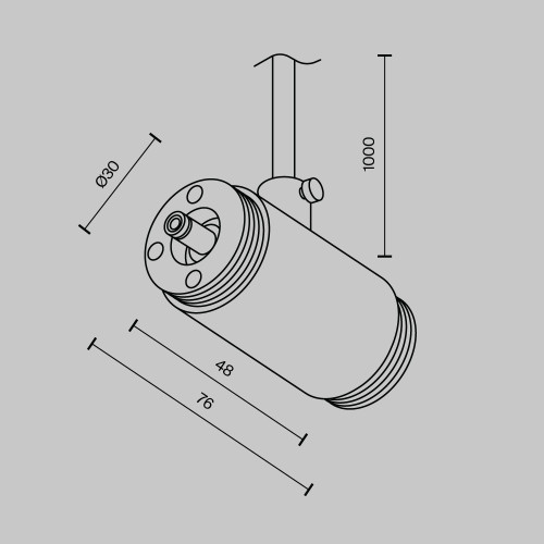 
                    Аксессуар Maytoni Technical CA013IC-P-B        
    