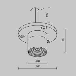 Аксессуар Maytoni Technical CA023BI-P-B