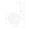 
                    Бра Eurosvet Luxor 40019/1 серебро        
    