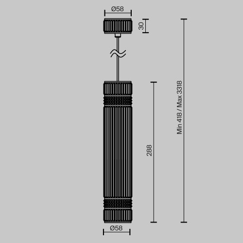
                    Подвесной светильник Maytoni MOD475PL-01B        
    