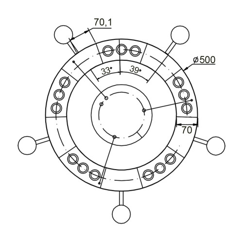 
                    Подвесной светильник Vele Luce Octopus VL10152P05        
    