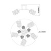 
                                            Потолочная люстра Escada Weigela 1113/5PL                    
                