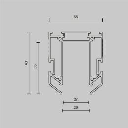 Профиль Maytoni Technical TRA034MP-212S(N)