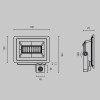 
                    Прожектор светодиодный Maytoni Flood 30W 4000K FL001-L30B4KSR        
    