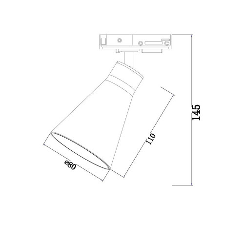 
                    Трековый светильник Maytoni Technical Track lamps TR022-1-GU10-B        
    
