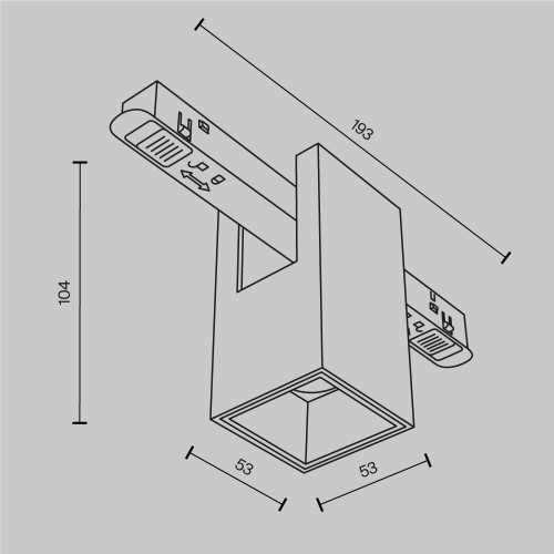 
                    Трековый светодиодный светильник Maytoni Technical Magnetic Exility Alfa TR121-2-7W4K-BS        
    