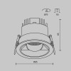 
                    Встраиваемый светильник Maytoni Technical DL100-12W2.7-3-4K-RD-W        
    
