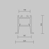 
                    Алюминиевый профиль встраиваемый скрытого монтажа Maytoni Led Strip ALM-2222-B-2M 632013        
    