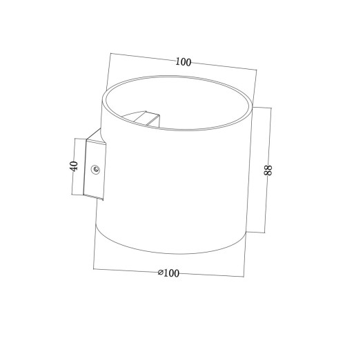 
                    Бра Maytoni Rond C066WL-01MG        
    