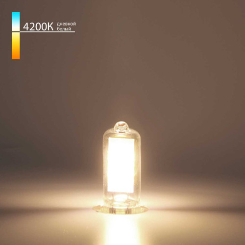 
                    Лампа светодиодная Elektrostandard G9 3W 4200K прозрачная BLG912 a058832        
    